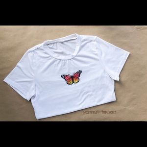 Shein butterfly shirt